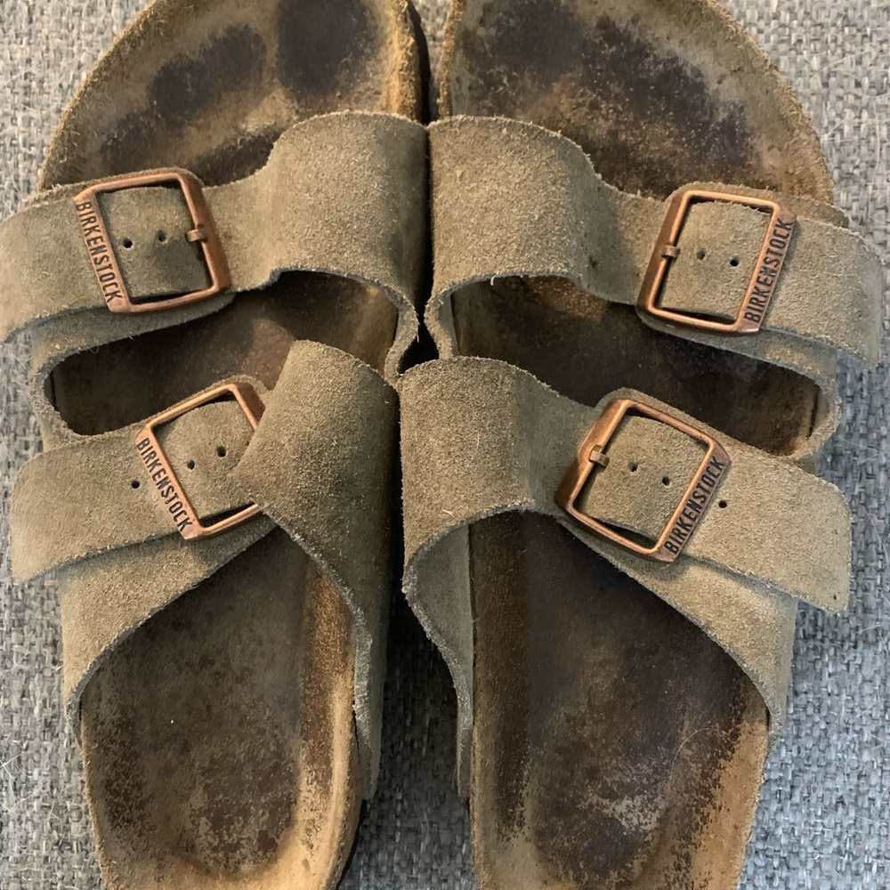 Birkenstock Tan Suede Sandals Regular width size 40